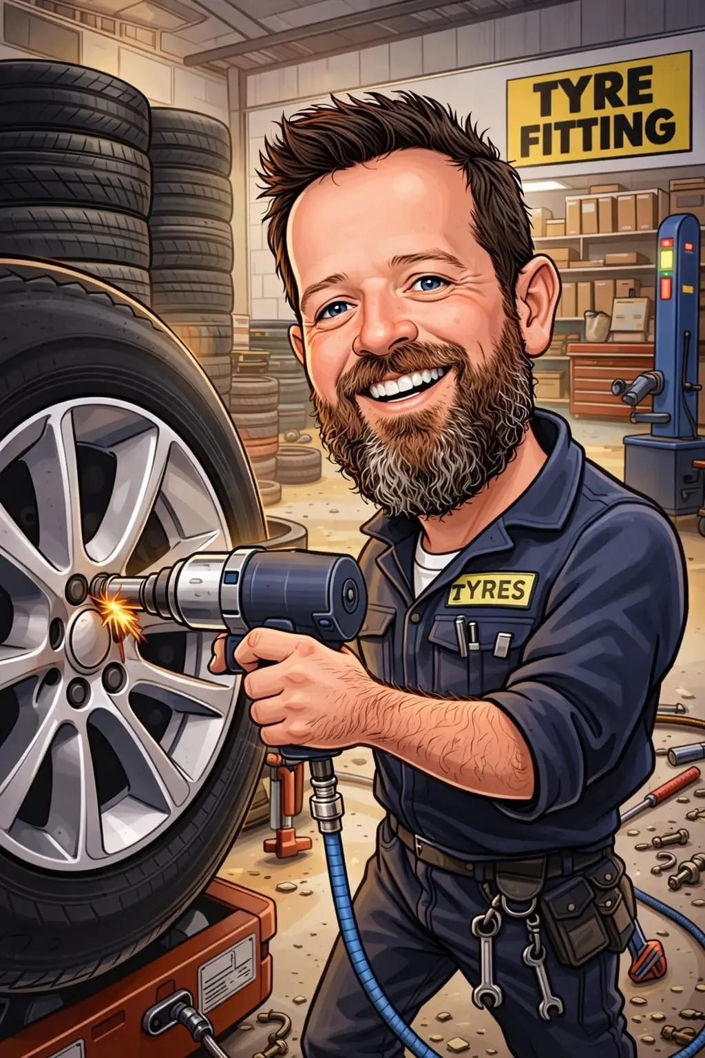 Howie — co-owner of HEtyres
